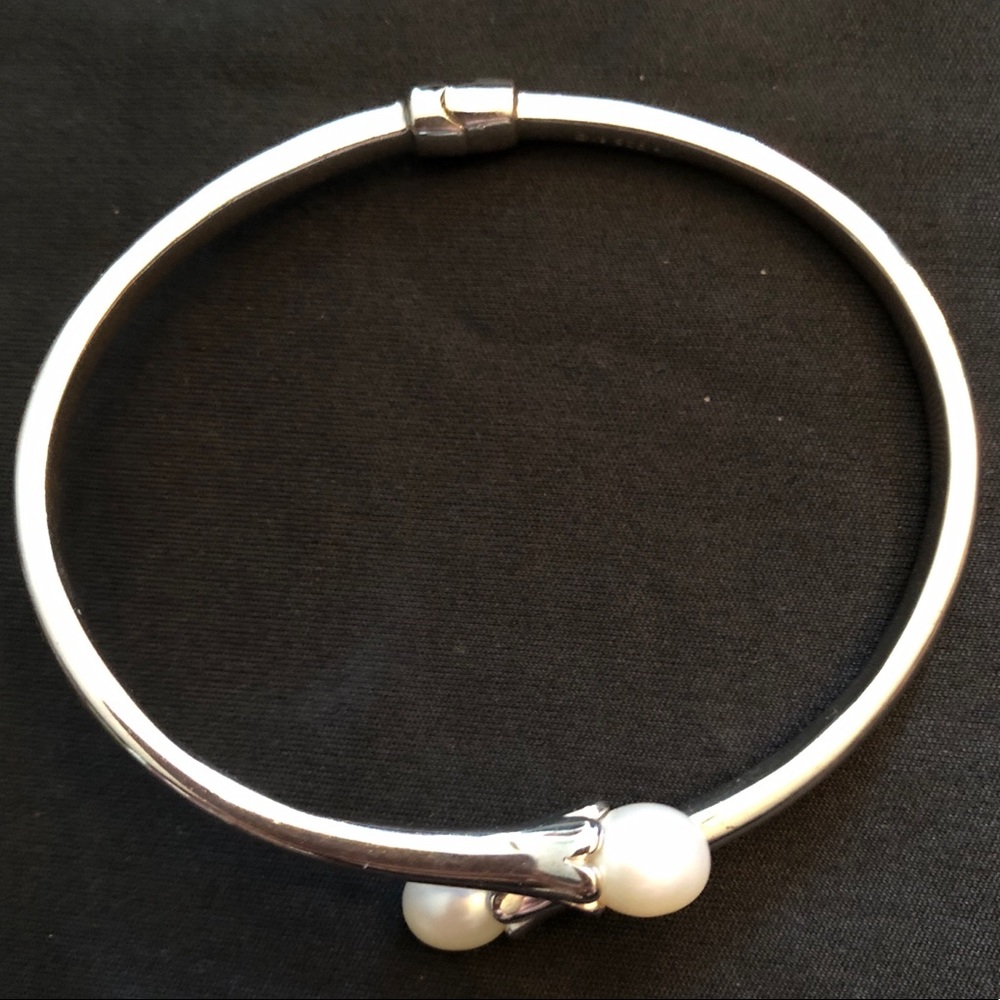 🔴SOLD🔴Alwand Vahan Bangle in Sterling & Pearls - Picture 2 of 6